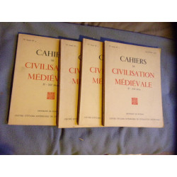 Cahiers de civilisation médiévale 4 ème année n° 1 à 4
