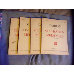 Cahiers de civilisation médiévale 6 ème année n° 1 à 4