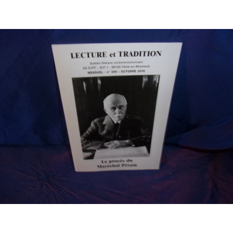 Lecture et tradition bulletin contrerévolutionnaire356