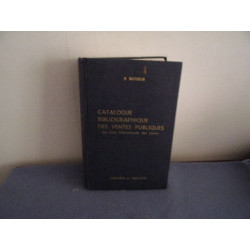 Catalogue bibliographique des ventes publiques 1968-69 et 69-70