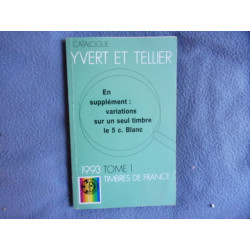 Catalogue timbres de France 1993 tome 1