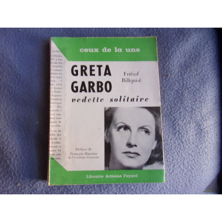 Greta Garbo vedette solitaire