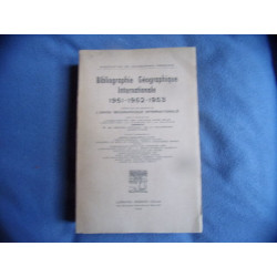 Bibliographie géographique internationale 1951-1952-1953