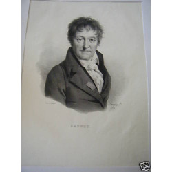 LITHOGRAPHIE ORIGINALE DE DELPECH 1828 GENERAL CARNOT 1er EMPIRE...