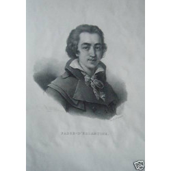 LITHOGRAPHIE DE FABRE D'EGLANTINE de 1828 HOMME POLITIQUE NE A...