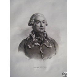 LITHOGRAPHIE DE DELPECH DE 1823 DUMOURIER MARECHAL 1er EMPIRE Né A...