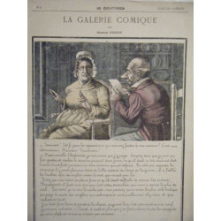 GRAVURE COULEUR DE FRISON 19è GALERIE COMIQUE REPARATION A LA MAISON