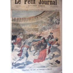 GRAVURE SUR BOIS 1894 TIREE PETIT JOURNAL ESPARTERO TUE PAR UN...