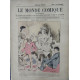 LE MONDE COMIQUE N° 137 VERS 1880 GRAVURE EN COULEUR DE ROBIDA...