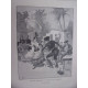 GRAVURE SUR BOIS 1889 EXPOSITION UNIVERSELLE GITANS DE GRENADE AU...