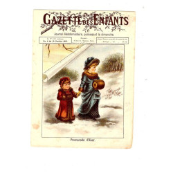 GAZETTE DES ENFANTS N° 2 10 JANVIER 1897 PROMENADE D' HIVER