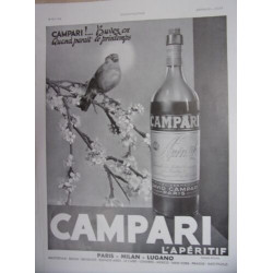 COMPOSITION 20ème 28 mai 1938 PUBLICITE CAMPARI APERITIF