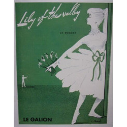 PLANCHE COULEUR 1957 SIGNE MAUREL PUBLICITE PARFUM LE GALION LE...
