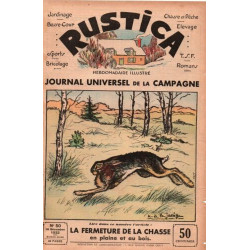 PLANCHE COULEUR DESSIN LAJARRIGE 1933 FERMETURE DE LA CHASSE EN...