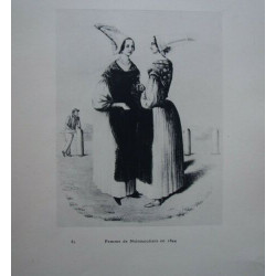 TYPOGRAPHIE 1930 FEMME DE NOIRMOUTIERS EN 1844