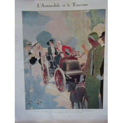 PAGE ILLUSTRATION 1930 AUTOMOBILE ET LE TOURISME UN JOUR SUR LES...