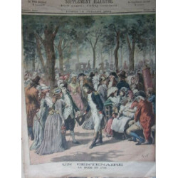 PAGE PETIT JOURNAL 16 JUILLET 1894 UN CENTENAIRE LA MODE EN 1794