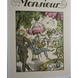 RETIRAGE MODERNE PAGE REVUE MONSIEUR N° 31 JUILLET 1922 D' APRES...