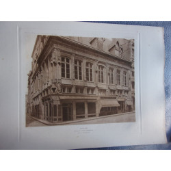 Planche 1910 ROUEN BUREAU DES FINANCES VUE D' ENSEMBLE HOTELS ET...